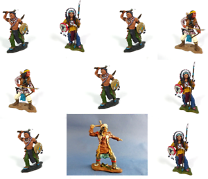 geronimo sitting bull il2 Details about  / Lot of 10 figures indians wild west 1//32 show original title