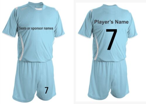 Soccer Uniform Sets $25 each Jersey+Names+Numbers+Shorts with Numbers