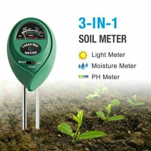 3&4 in 1 PH Tester Soil Water Moisture Light Test Meter for Garden Plant Seeding 