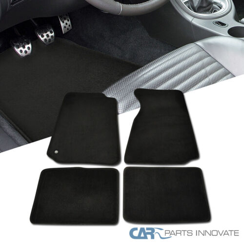For 94-04 Ford Mustang 4PC Front Rear Black Nylon Floor Mats Carpet Replacement