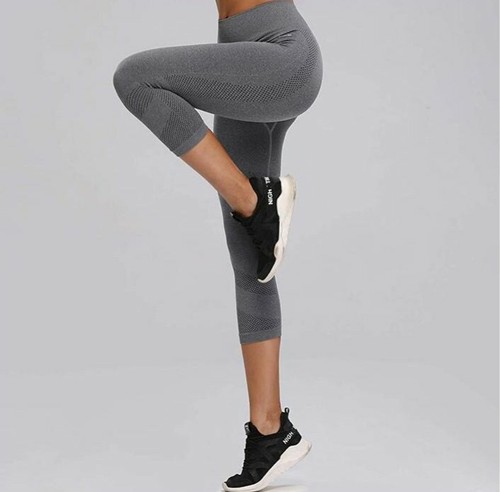 ZINRAY Damen Leggins Größe L 40-42 in Grau Sport Leggings Hose Neu!!!