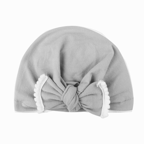 Cute Newborn Baby Girls Toddler Hospital Cap Infant Comfy Bowknot Beanie Hat FA