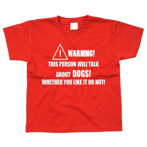 Dogs Kids Children/'s Kid/'s T-Shirt Pet Animal Lover Walker Dog Funny Cool Gift