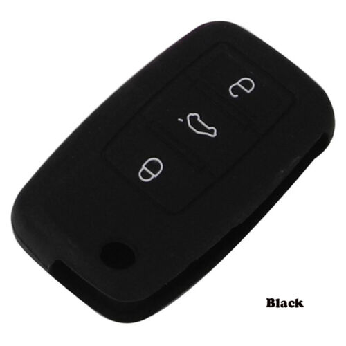 3 Buttons Protection Portable For VW Silicone Controller Case Car Key Cover 