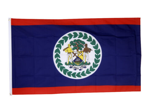 Commonwealth Games Belize Flag 3 x 2 FT 100% Polyester With Eyelets 