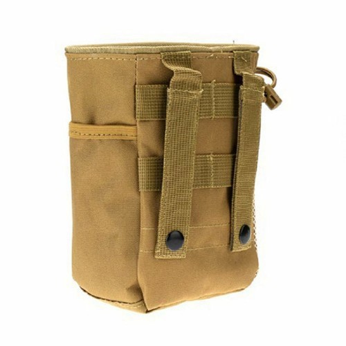 Drawstring Pouch Bag Outdoor Military Airsoft Molle Belt Tactical Dump Drop Bag