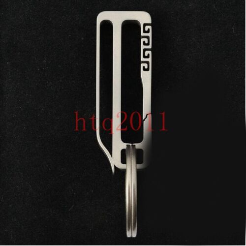 EDC Titanium Alloy Key Ring Car Keychain Outdoor Carabiner Hook Belt Keychains