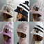 LADY WOMEN FASHION KNITTED WOOLY WINTER WARM HAT /& SCARF WITH BUTTON DIFF COLOR