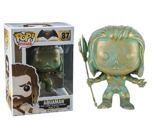 POP Funko Exclusive Batman vs Superman Aquaman Patina POP