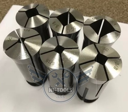5C Square Collet Set 6 pcs-US-SELLER-FAST-FREE-SHIPPING