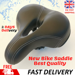 Universal Big Wide Comfy Cushioned Bicycle Gel Bike Saddle Seat Soft Padded