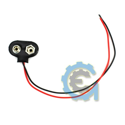 10x 9V 15cm Battery Connector T Type Clip Plug Wire Cord Leads 9 Volt