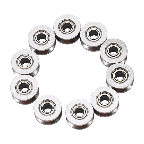 10pcs Rubber Sealed Deep Groove Ball Roller Bearings Linear Bearings Bushing