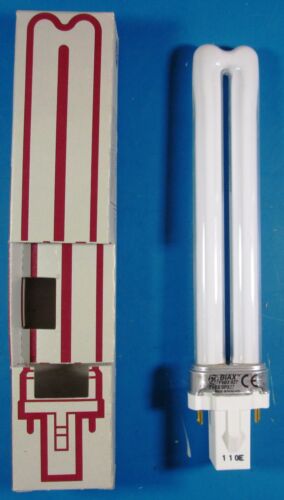 General Electric Biax S ECO 9W 2 Pin Compact Fluorescent Lamp F9BX/SPX27/827