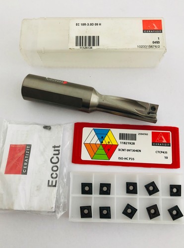 XCNT04//05//06//08.13 NEU CERATIZIT ECOCUT VHM ECC08//10//12//16..25R-3.0DR//L+10Stück
