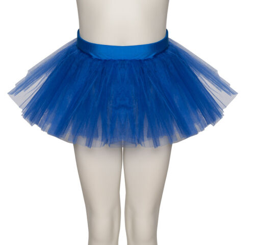 Girls Ladies Royal Blue Ballet Dance Fancy Dress 3 Net Layer Tutu Skirt By Katz