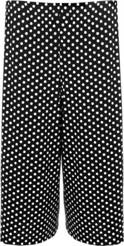 New Ladies Plus Size Polka Dot Print Culottes Shorts 12-22 
