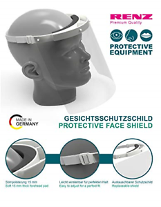 Renz PPE-Protector Careta 1x y 1x correa cabeza Careta en 166 