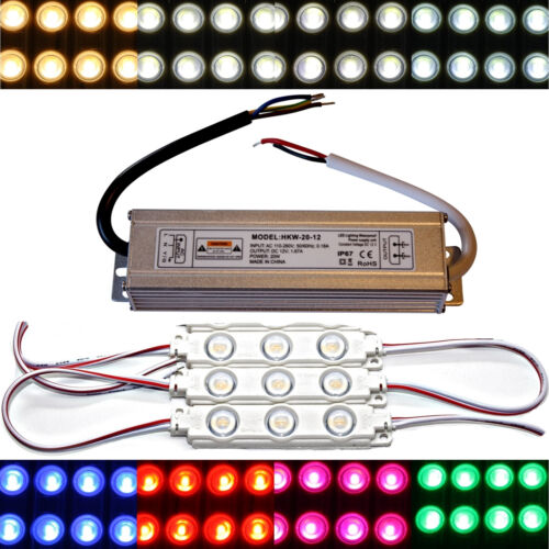 LED Module 12V 5730 SMD Chip warmweiß kaltweiß Injektion Licht Werbung Netzteil 