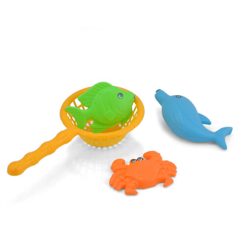 Magnetic Fishing Toy Rod Model Net 10 Fish Kid Children Baby Bath Time Fun 