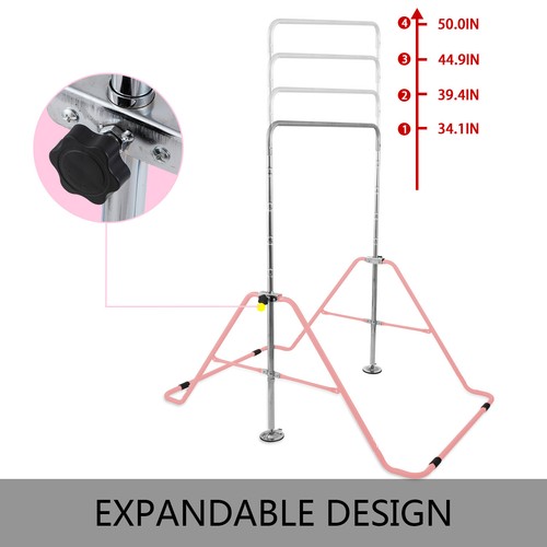 Details about / Kids Gymnastics Bar Horizontal Bar Expandable Kip Training Jungle Monkey Bar