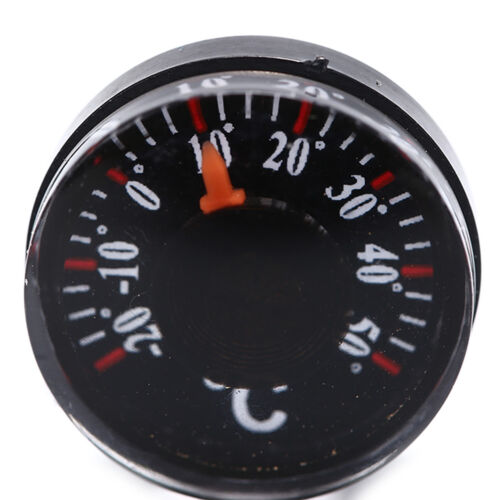 Plastique noir thermomètre rond outil de capteur de température pointeur 