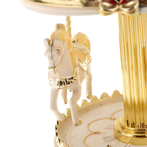 Merry-Go-Round Music Box Carousel Horse Color Changing LED Light Luminous