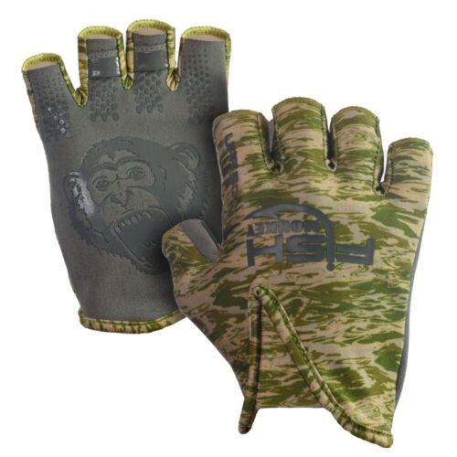 Fish Monkey FM18 Stubby Guide Gloves Half-Finger Fishing Gloves w// UPF 50+