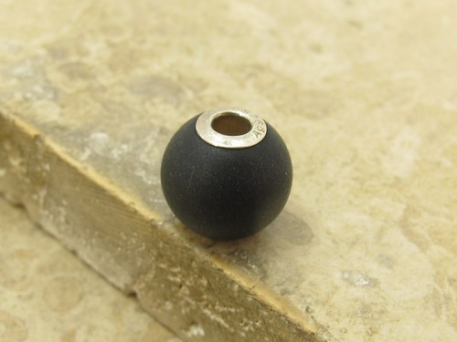 THOMAS SABO Designer Sterling Silver 925 Black Obsidian Karma Bead Charm