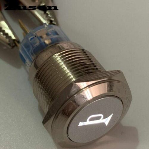 Momentary Push Button Switch Horn Light Symbol Stainless Lights Switches 19mm