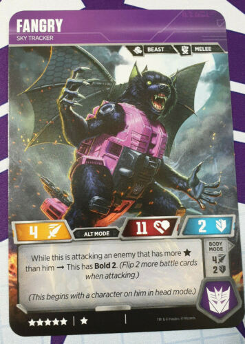 Transformers TCG Fangry Rare NM RT T20/T46 Wave 5