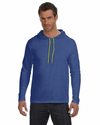 Anvil Men/'s Ringspun Cotton Lightweight Hooded Hoodie Shirt 10 COLORS S-3XL 987