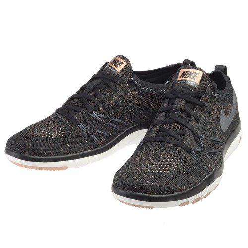 Womens NIKE FREE TR FOCUS FLYKNIT Black Trainers 844817 002