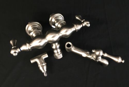 Satin Nickel w//Handles 2V4XSN NEW Elizabethan Classics Claw Foot Tub Faucet