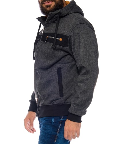 HERREN SWEATSHIRT SWEATJACKE KAPUZENPULLOVER PULLOVER PULLI ZIP-HOODIE ID521