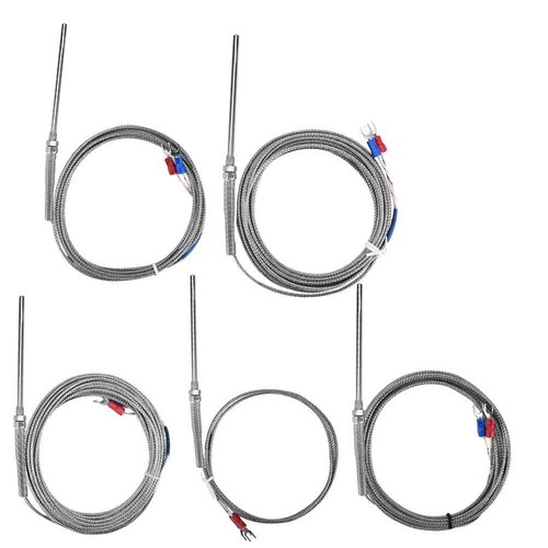 M8 Thread Type K Thermocouple 50mm Probe Temperature Sensor Cable Wire 0-400℃