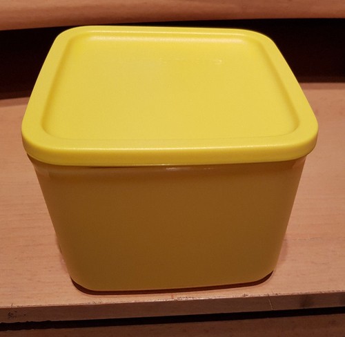 Quadrato Kühlschrankdose Tupperware Dose 1l gelb NEU