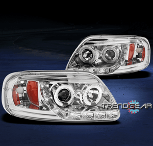 1997-2003 FORD F-150//1997-2002 EXPEDITION TRUCK HALO DRL LED PROJECTOR HEADLIGHT