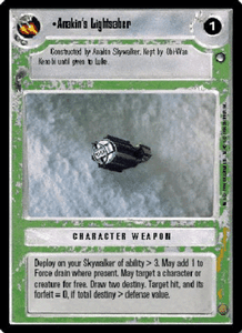 REFLECTIONS I star wars ccg swccg Anakin/'s Lightsaber FOIL Near Mint//Mint