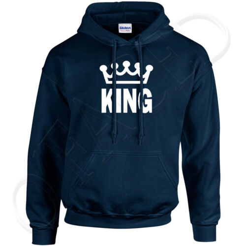 1636C King and Crown Hoodies His Cool Couple Matching Hooded Sweatshirt 