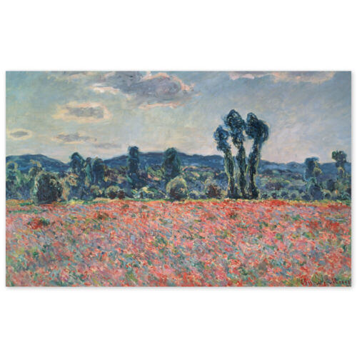 Poster Mohnfeld Claude Monet 