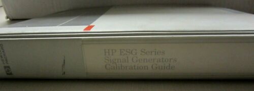 Details about   HP ESG SERIES SIGNAL GENERATORS CALIBRATION GUIDE E4400-90079