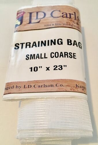 Bolsa de colado de nailon de 10 x 23 pulgadas de malla gruesa para cerveza casera, vino, sidra y lúpulo seco, nueva