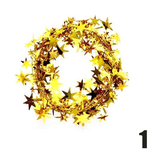 5m Christmas Tree Hanging Star Pine Garland Christmas Decoration Ornament Neu