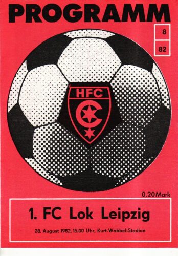 1 OL 82/83 HFC Chemie FC Lok Leipzig 