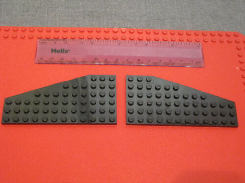 Star Wars Delta Wing Section 6 x 12 Wedge Plate MATCHING PAIR LEGO BLACK Space 