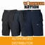 Dickies Redhawk Pro trabajo de carga de combate Cortos Negro