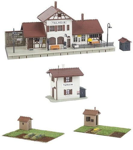 Faller 190287 4-teiliges Bahnhof Set Talheim NEU OVP