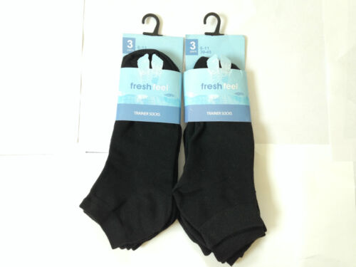 3x 6x 12x PAIRS BLACK MEN/'S GYM SPORTS ANKLE ATHLETIC TRAINER SOCKS UK SIZE 6-11