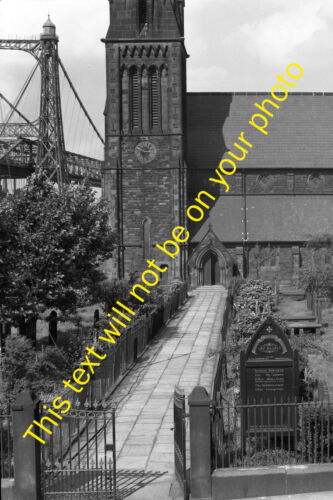 Photo of Runcorn All Saints Parish Church /& Transporter Bridge 1950s MRS-E0016